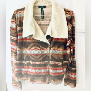 Lauren Ralph Lauren cotton lightweight Sherpa jacket